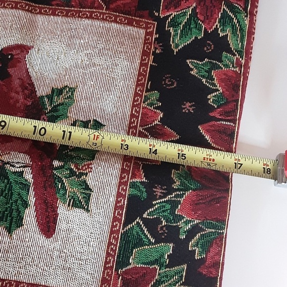 Christmas Cardinals Tapestry Pillow Covers 17 inch Set of 2 - Picture 7 of 10